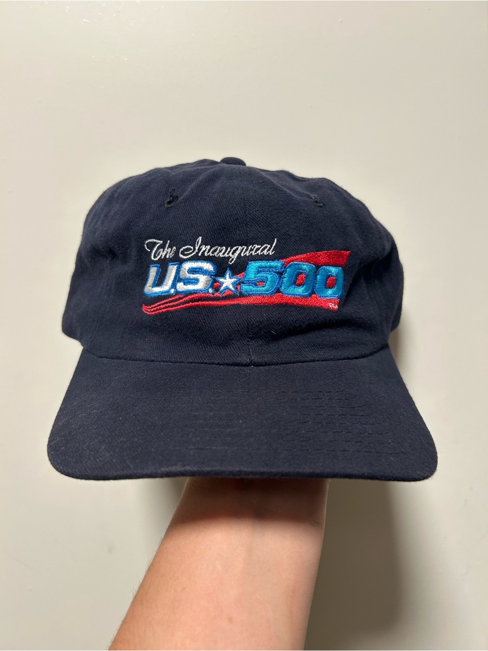 Vintage 1996 Inaugural U.S. 500 racing snapback hat